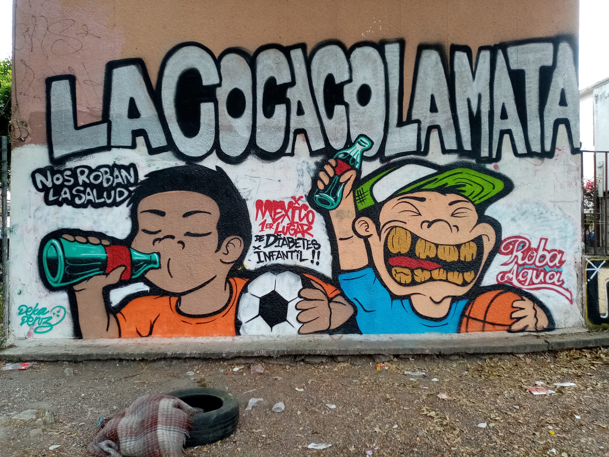Mural en San Cristóbal de Las Casas, Chiapas, México.